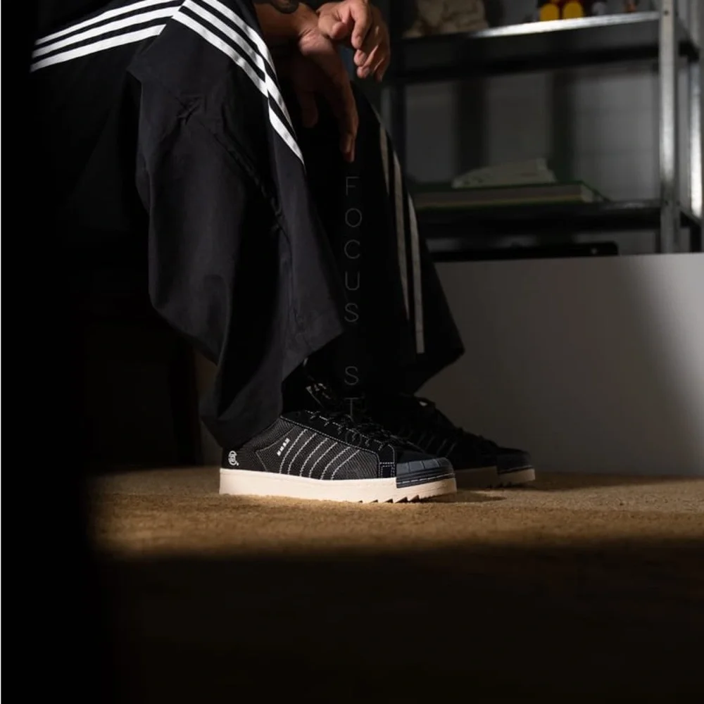 NIB CLOT X NEIGHBORHOOD X SUPERSTAR BLACK Adidas Originals 8